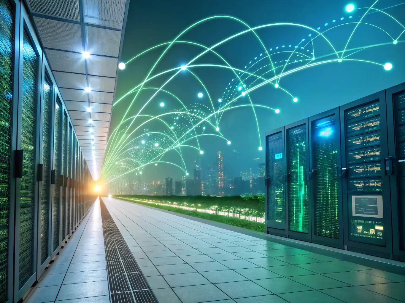 An abstract representation of AI algorithms and data analysis, symbolizing RTY.LY's expertise in AI-powered business tools.